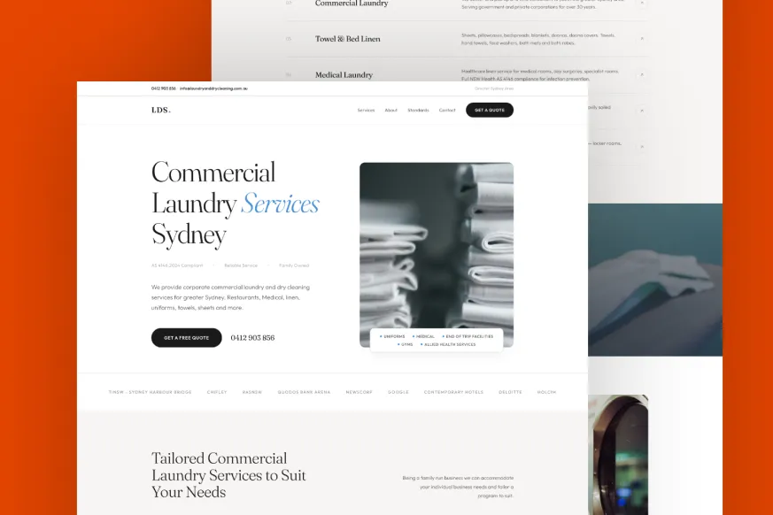 Recent client website